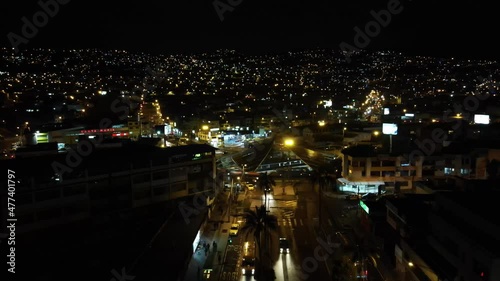 time lapse of traffic at night