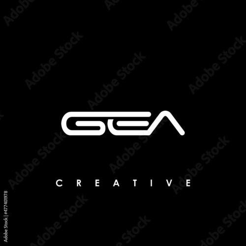 GEA Letter Initial Logo Design Template Vector Illustration