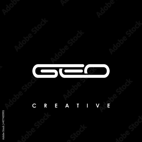 GEO Letter Initial Logo Design Template Vector Illustration