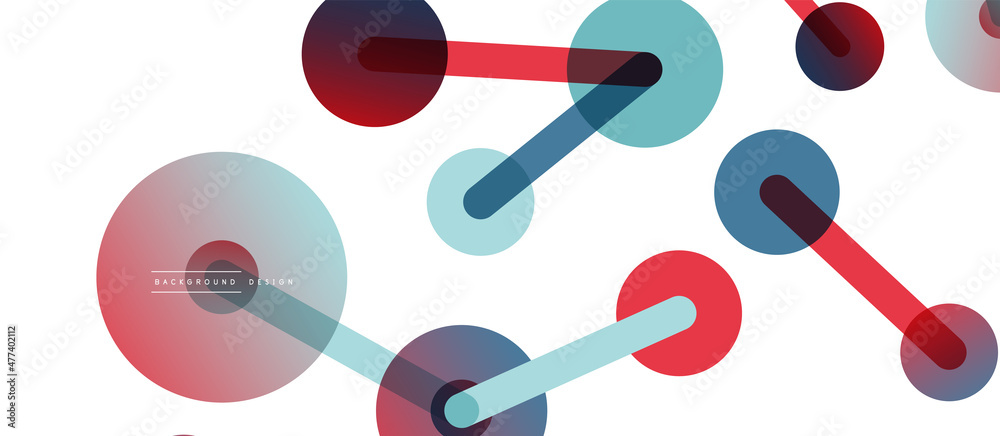 Line points connections geometric abstract background. Circles connected by lines. Trendy techno business template for wallpaper, banner, background or landing Line points connections geometric abstract background. Circles connected by lines. Trendy techno business template for wallpaper, banner, background or landing