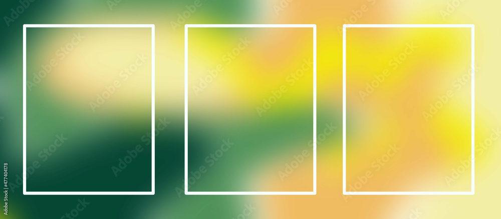 abstract background with white frame yellow and green color abstract background with white frame yellow and green color