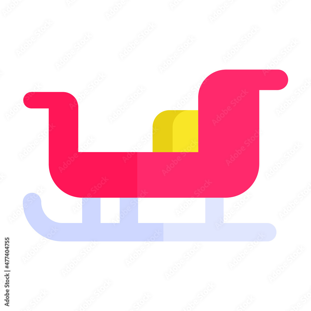 Sleigh icon, Christmas and celebrations. flat symbol collection. Editable vector Design Sleigh icon, Christmas and celebrations. flat symbol collection. Editable vector Design