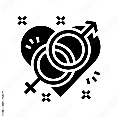 orgasm sex glyph icon vector. orgasm sex sign. isolated contour symbol black illustration