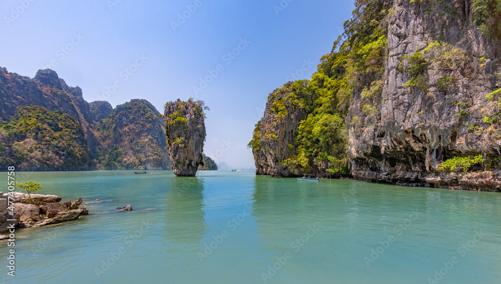 Kao Phing Kan island in Krabi is famous for a scene from James Bond movie.