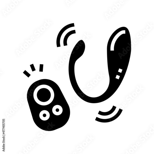 masturbation sex toy glyph icon vector. masturbation sex toy sign. isolated contour symbol black illustration
