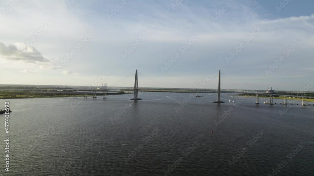 Arthur Ravenel Jr. Bridge Charleston South Carolina Aerial Arthur Ravenel Jr. Bridge Charleston South Carolina Aerial
