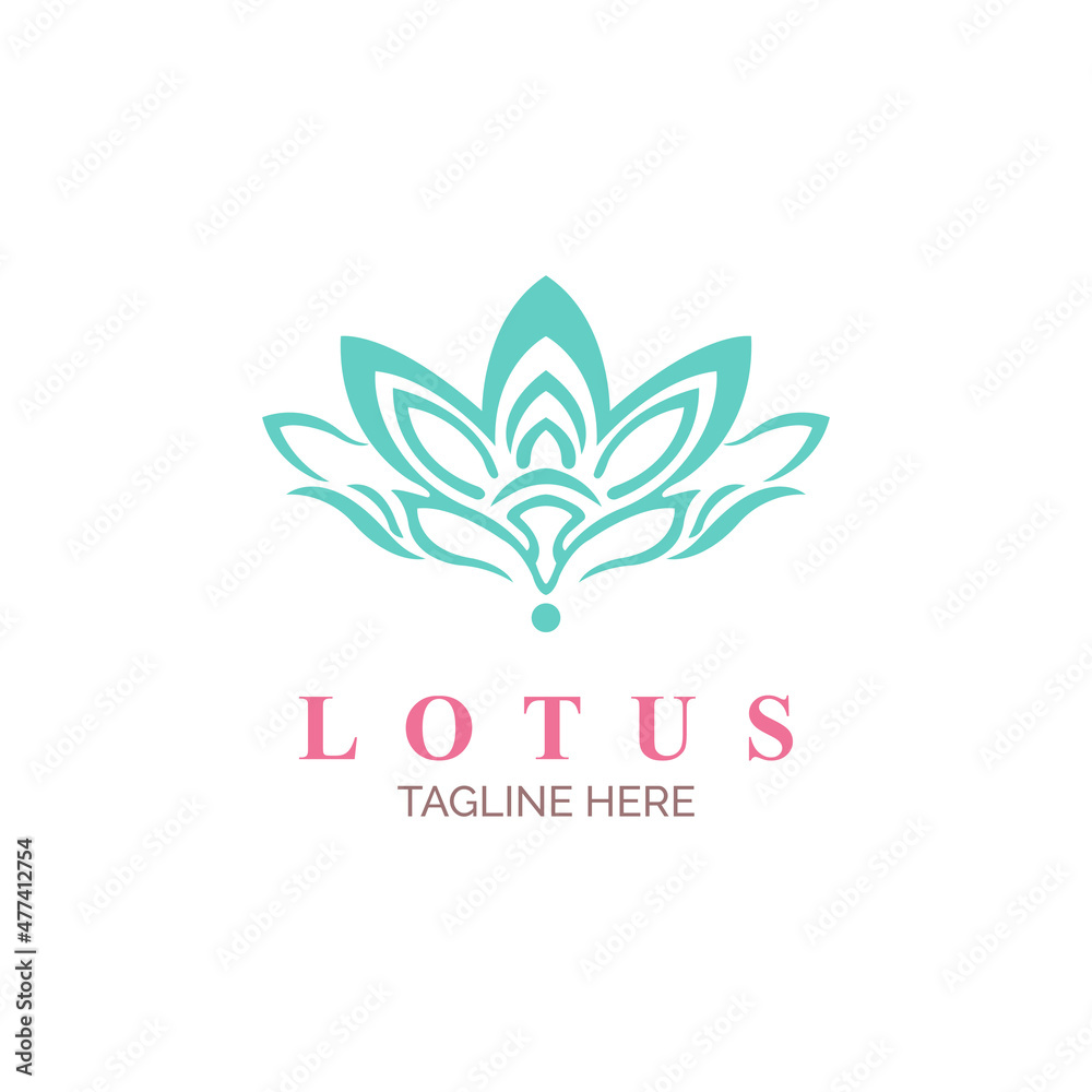 lotus flower logo icon design template vector for brand spa salon or company and other lotus flower logo icon design template vector for brand spa salon or company and other