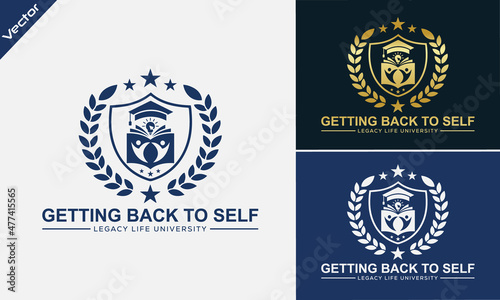 University and academy vector icons. Education logo. university and college school. learning logo
