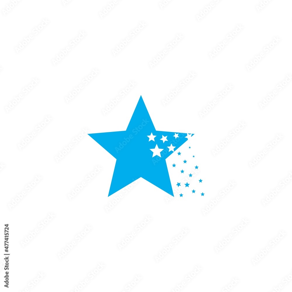 Fototapeta premium Star icon Template vector illustration design