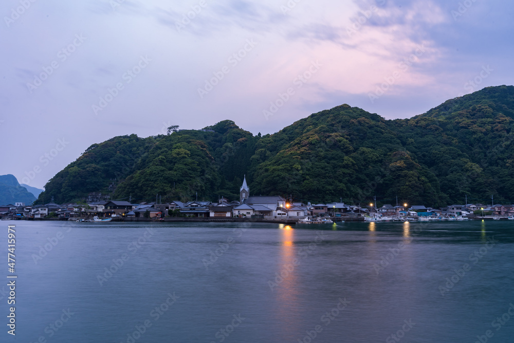 Obraz premium 崎津教会 天草 夜明け