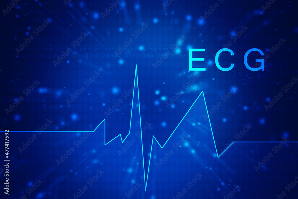 2d rendering Cardiogram concept illustration 2d rendering Cardiogram concept illustration