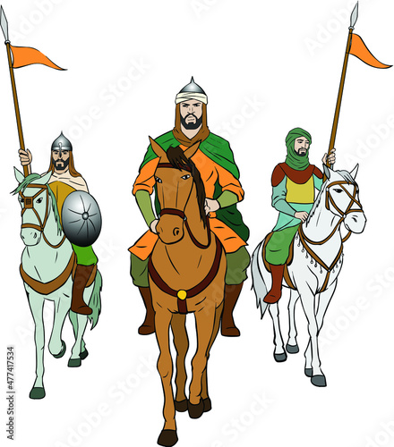 knight with sword and shield