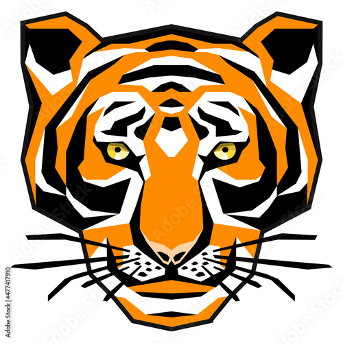 Tiger head. Wild animals. V...