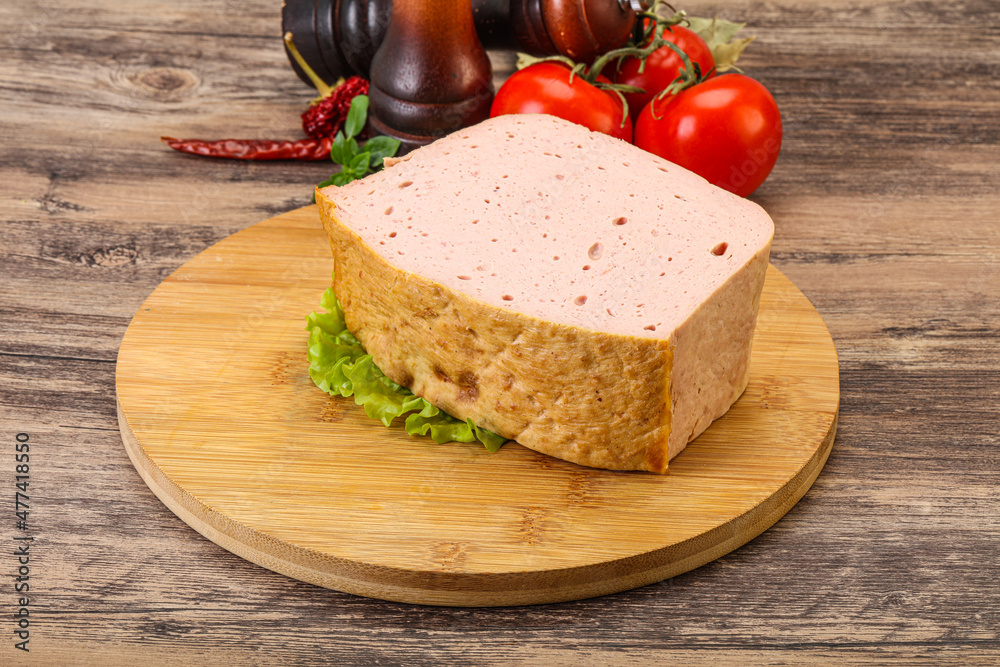 Homemade baked traditional meat loaf Homemade baked traditional meat loaf