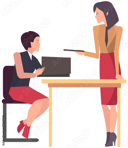 Businesspeople have project strategy planning meeting. Teamwork with business plan, creating new creative project. Meeting to discuss starting business. Colleagues discussing work in entrepreneurship