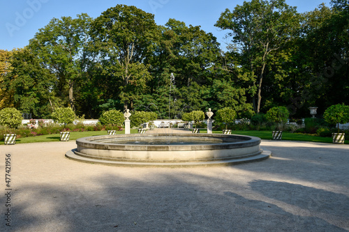 Autumn at the Royal Baths Park in Warsaw photo