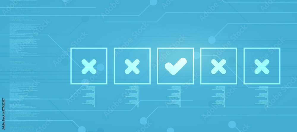 3d illustration Checkbox Tick concept
3d illustration Checkbox Tick concept