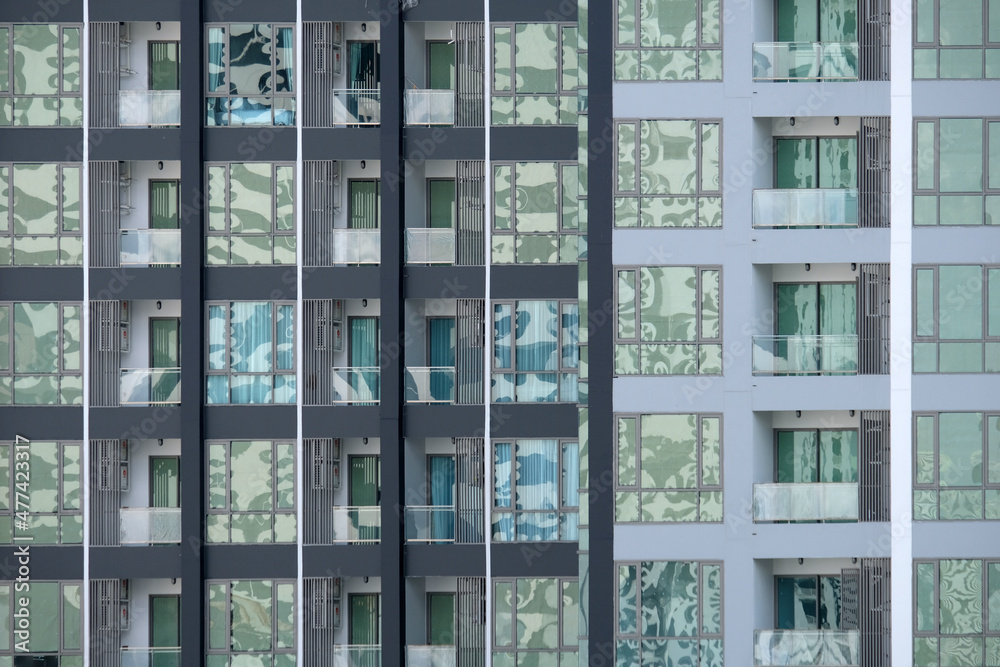 windows of a building