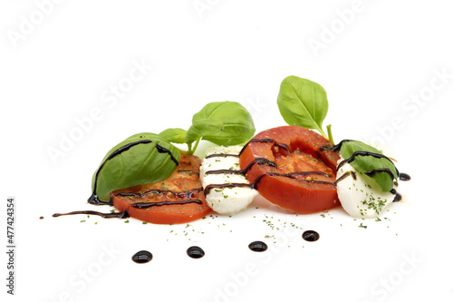 Caprese con glassa all'Aceto Balsamico di Modena IGP