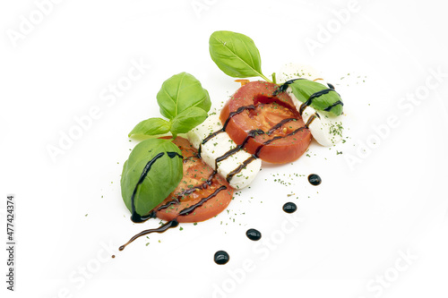 Caprese con glassa all'Aceto Balsamico di Modena IGP