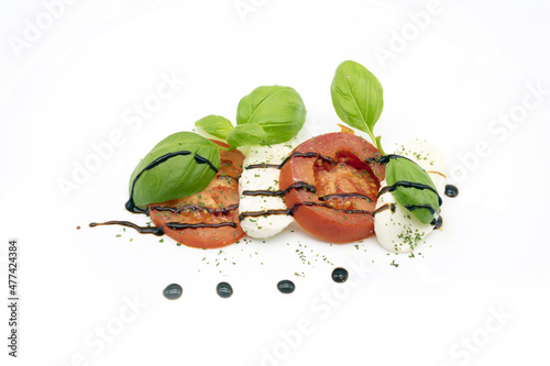Caprese con glassa all'Aceto Balsamico di Modena IGP