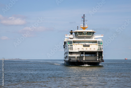 Fototapet A ferry to Texel, the Netherlands