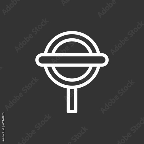 Underground Line Inverted Vector Icon Design