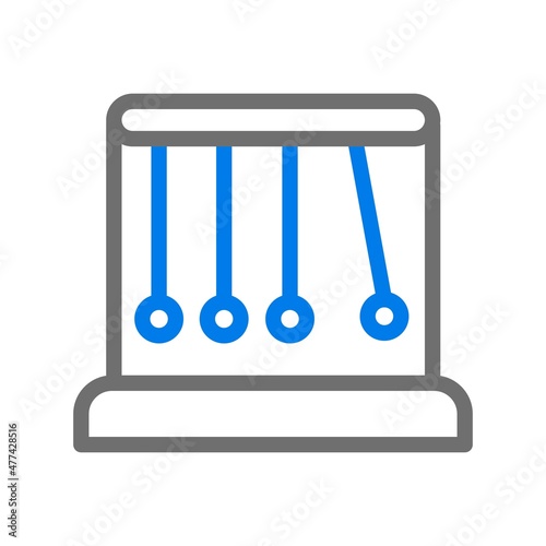 Pendulum Line Blue Vector Icon Design