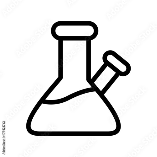 Flask Free Line Vector Icon Design