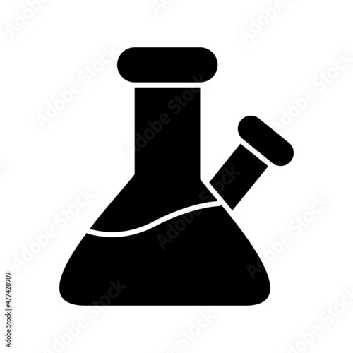 Flask Free Glyph Vector Icon Design