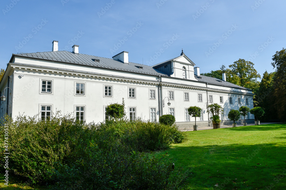 Palace in Royal Baths Park in Warsaw