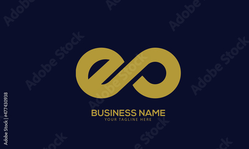 Alphabet ES or SE infinity design monogram vector logo template