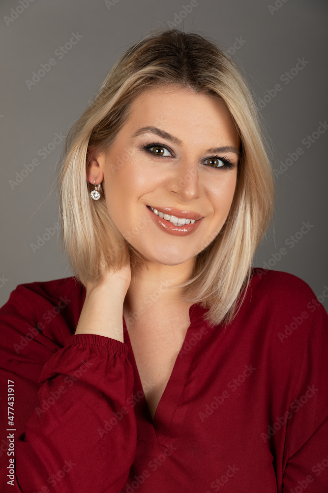 Attractive woman studio portrait Attractive woman studio portrait
