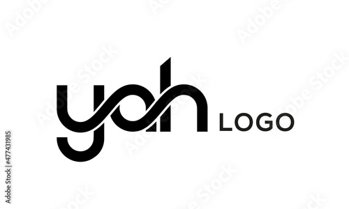 connect YAH letters logo design vector template	 photo