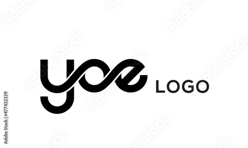 connect YOE letters logo design vector template	 photo