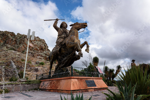 Statue of General Francisco Villa in Zacatecas, Mexico photo