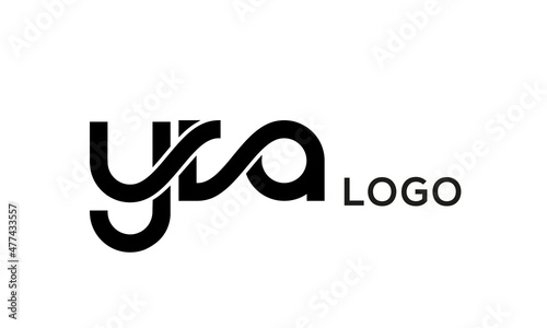 connect YRA letters logo design vector template	 photo