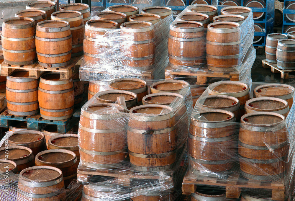 manufacture of wooden barrels in the factory manufacture of wooden barrels in the factory