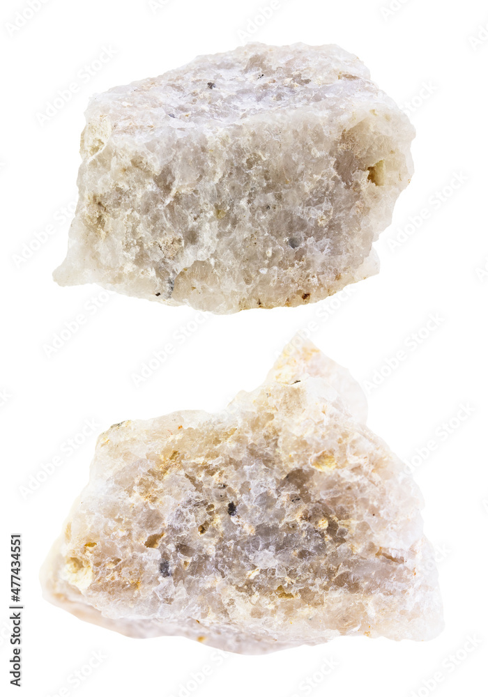 set of conglomerate stones cutout on white set of conglomerate stones cutout on white