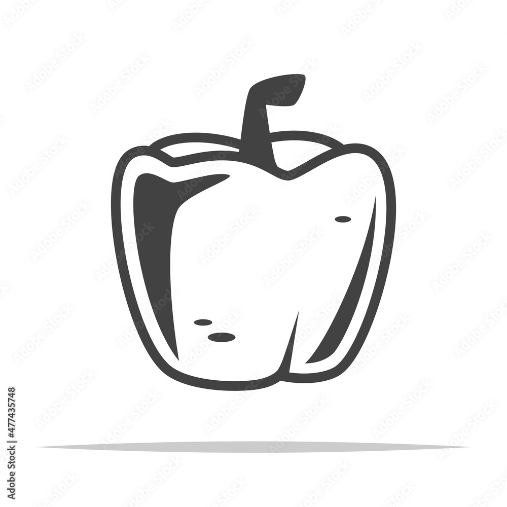 Bell pepper icon transparent vector isolated Bell pepper icon transparent vector isolated
