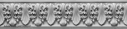 decoration item made of white plaster