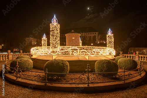 Adventskranz am Marktplatz in Gotha