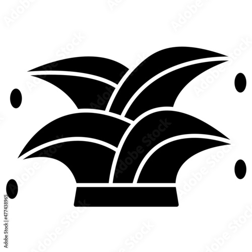 joker hat solid icon