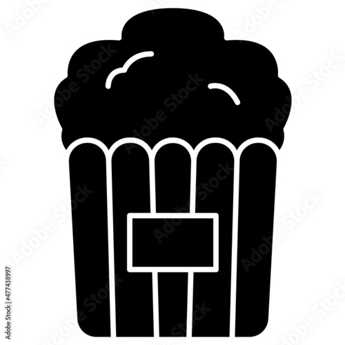 popcorn solid icon