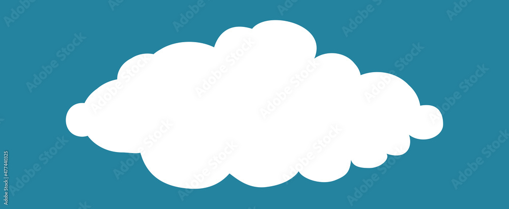 Cloud isolated on background. Cloud for web site, poster, placard and wallpaper. Creative modern concept. Cloud vector illustration Cloud isolated on background. Cloud for web site, poster, placard and wallpaper. Creative modern concept. Cloud vector illustration