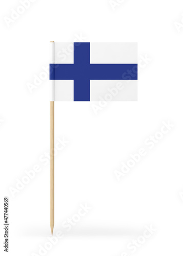 Small Flag of Finland on a Toothpick