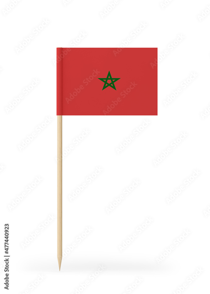 Small Flag of Morocco on a Toothpick Small Flag of Morocco on a Toothpick