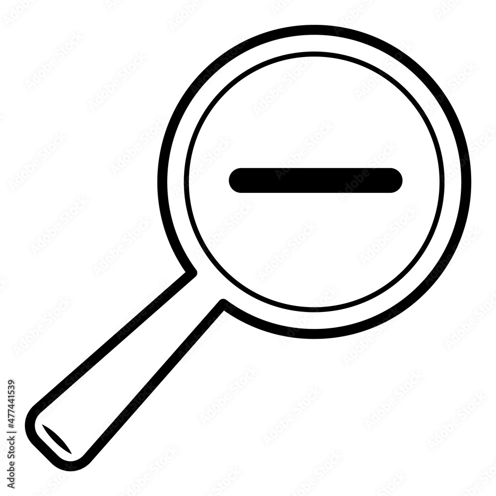 Magnifier Flat Icon Isolated On White Background Magnifier Flat Icon Isolated On White Background