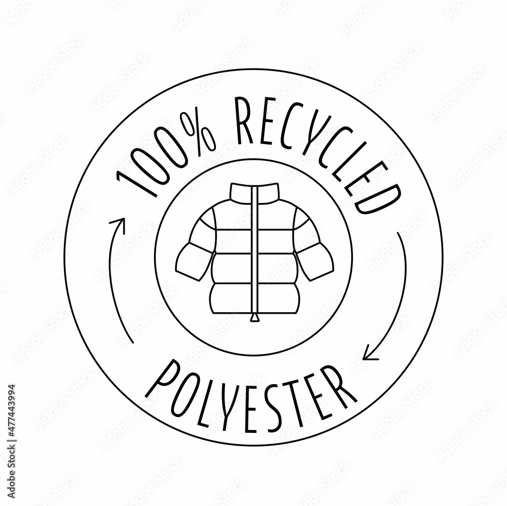 Made from 100 recycled polyester concept for sustainable coat, jacket