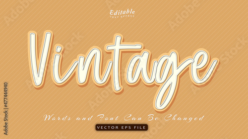vintage text effect